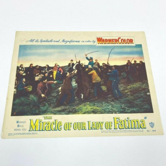 Set of‎ 4 The Miracle of Our Lady of Fatima 1952 Lobby Cards Movie Posters VTG - Picture 5 of 12